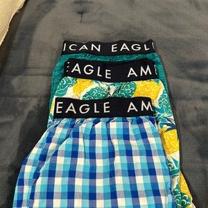 American eagle boxers set of 3!
